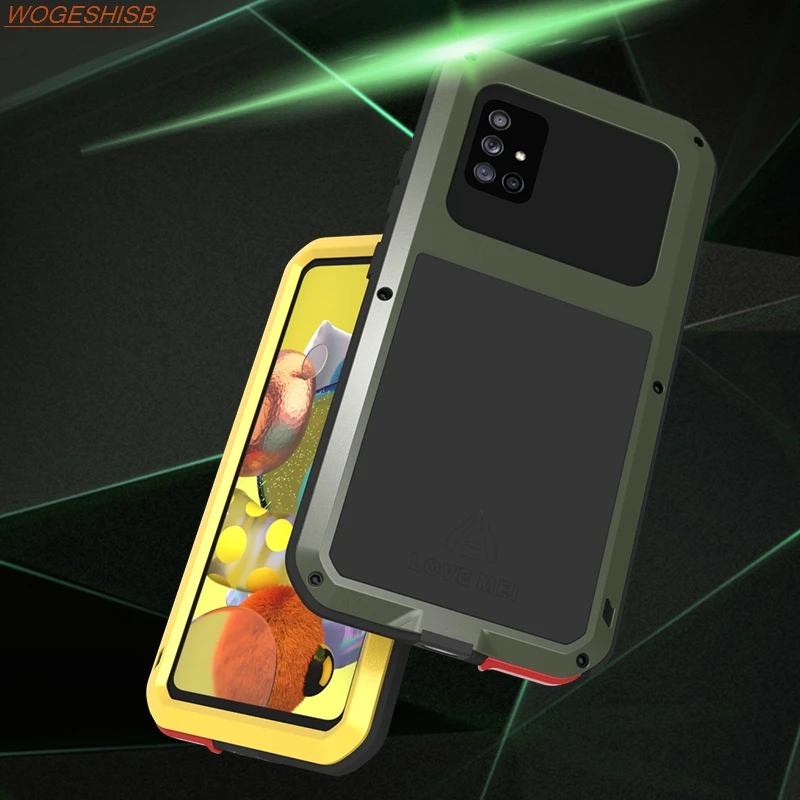 Funda de protección de tanque de Metal resistente para Samsung Galaxy A51 4G Lovemei, armadura 360 Original - imagen 5