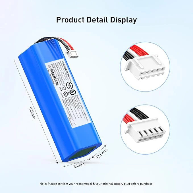 Batería de 14,8 V y 12800mAh adecuada para ecovacs deebot T5 T8 T9 T10 T20 DLX11 DLX13 DLN12 X1 X1omni X1turbo batería de Robot de barrido - imagen 3