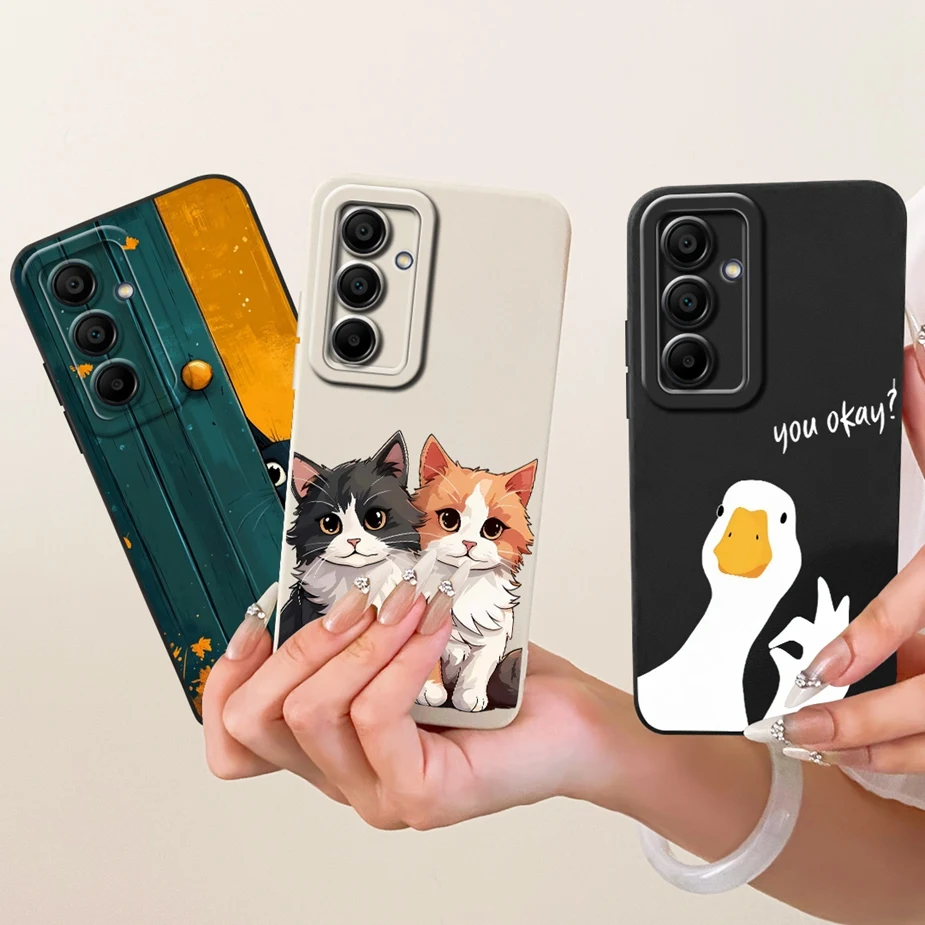 For Samsung Galaxy A55 5G Case SM-A556B Cute Rabbit New Candy Painted Phone Case For Samsung A15 A25 A35 A55 5G Soft Fundas Bags - imagen 4