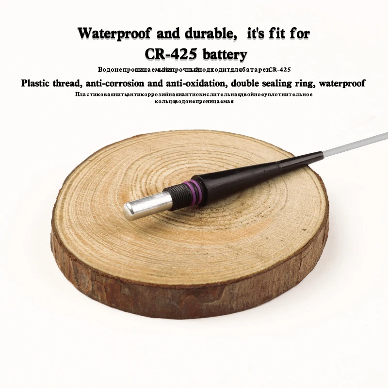 Sensor de gravedad transparente, cola de fibra de vidrio + 1 tubo + 1 ganchos para bolsa + 1 soporte para asiento de boya, luz LED luminosa, herramientas ópticas DIY, 1 ud. - imagen 5