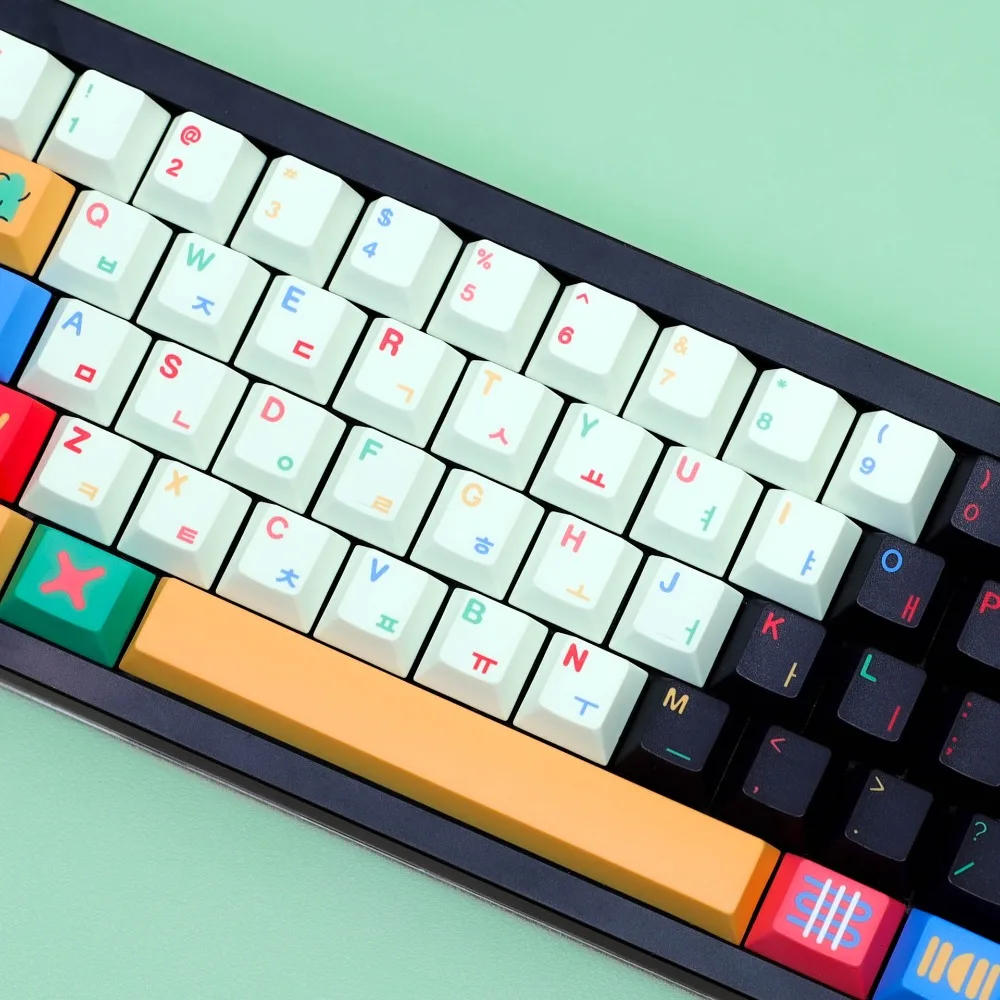 Réplica de teclas GMK para idiomas minoritarios, perfil de cereza PBT para Cangjie, accesorio árabe, coreano, alemán, francés, español y ruso - imagen 3