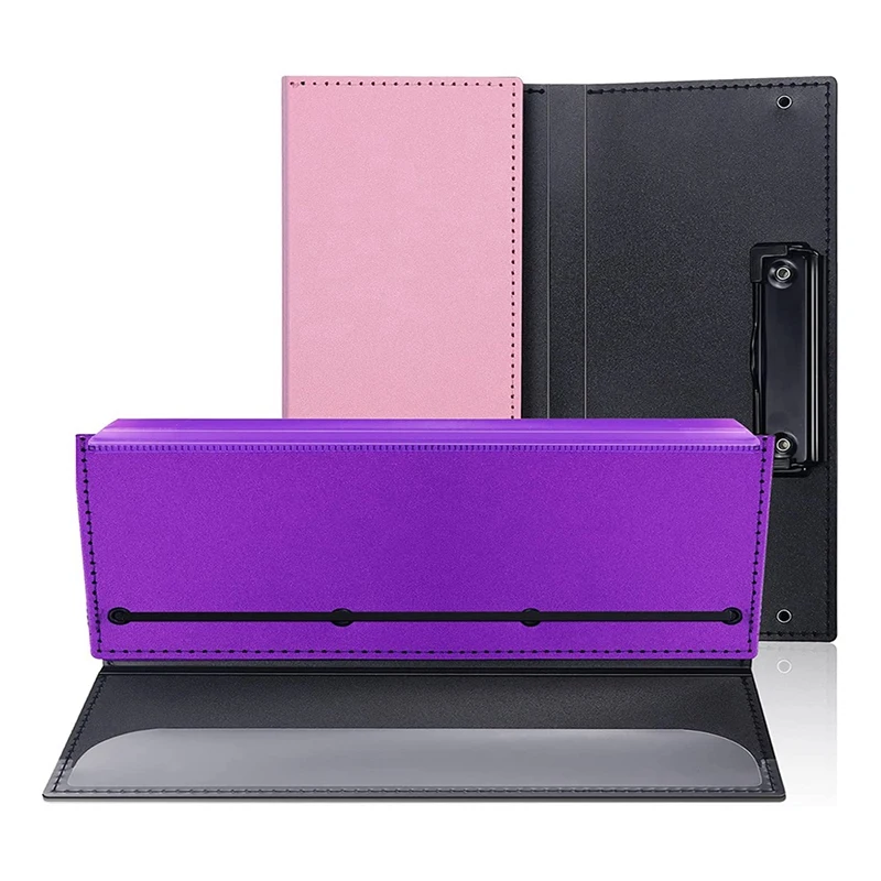 HOT-2 paquetes de portapapeles plegable de enfermería con portalápices, portapapeles plegable de tamaño de bolsillo para estudiantes de enfermería