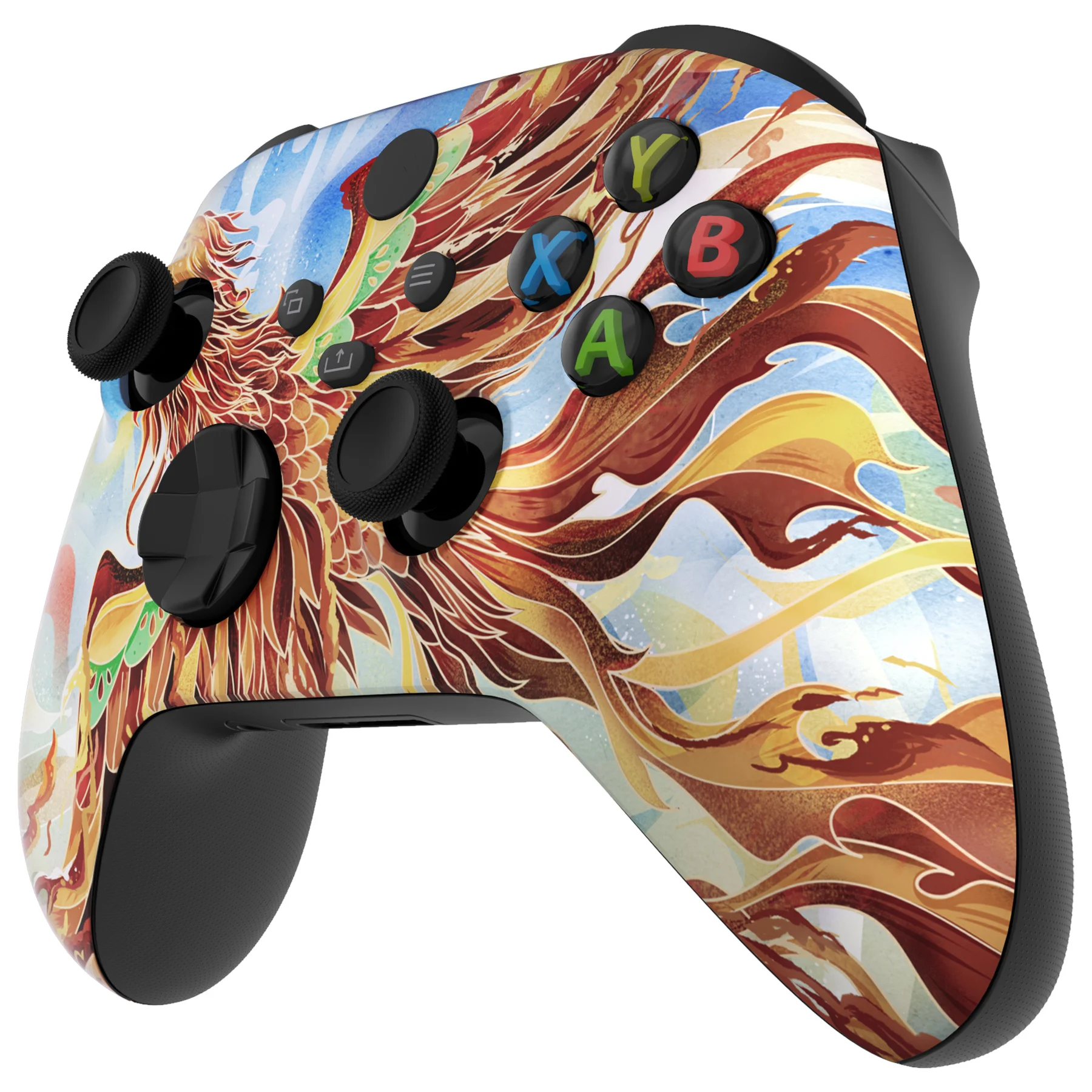 Carcasa frontal de repuesto eXtremeRate para controlador Xbox Series X y S - Fire Phoenix - imagen 4