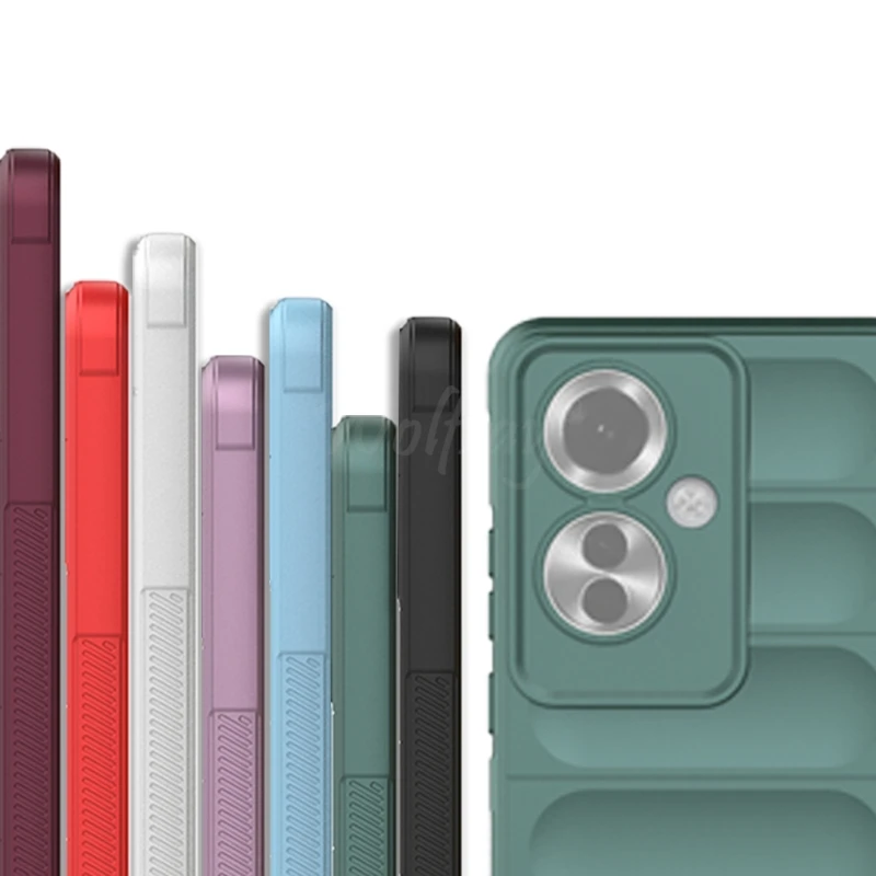 Funda de silicona a prueba de golpes para OPPO Reno 11 F, carcasa protectora de goma TPU, anticaída, Reno 11F Pro