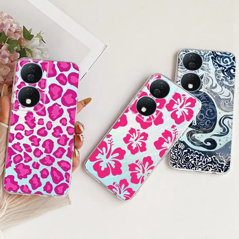 Funda transparente de TPU para Honor X7b 4G 5G 2025, fundas de teléfono con patrón de nuevo estilo para Honor X7b CLK-LX2, fundas de silicona suave para parachoques - imagen 3