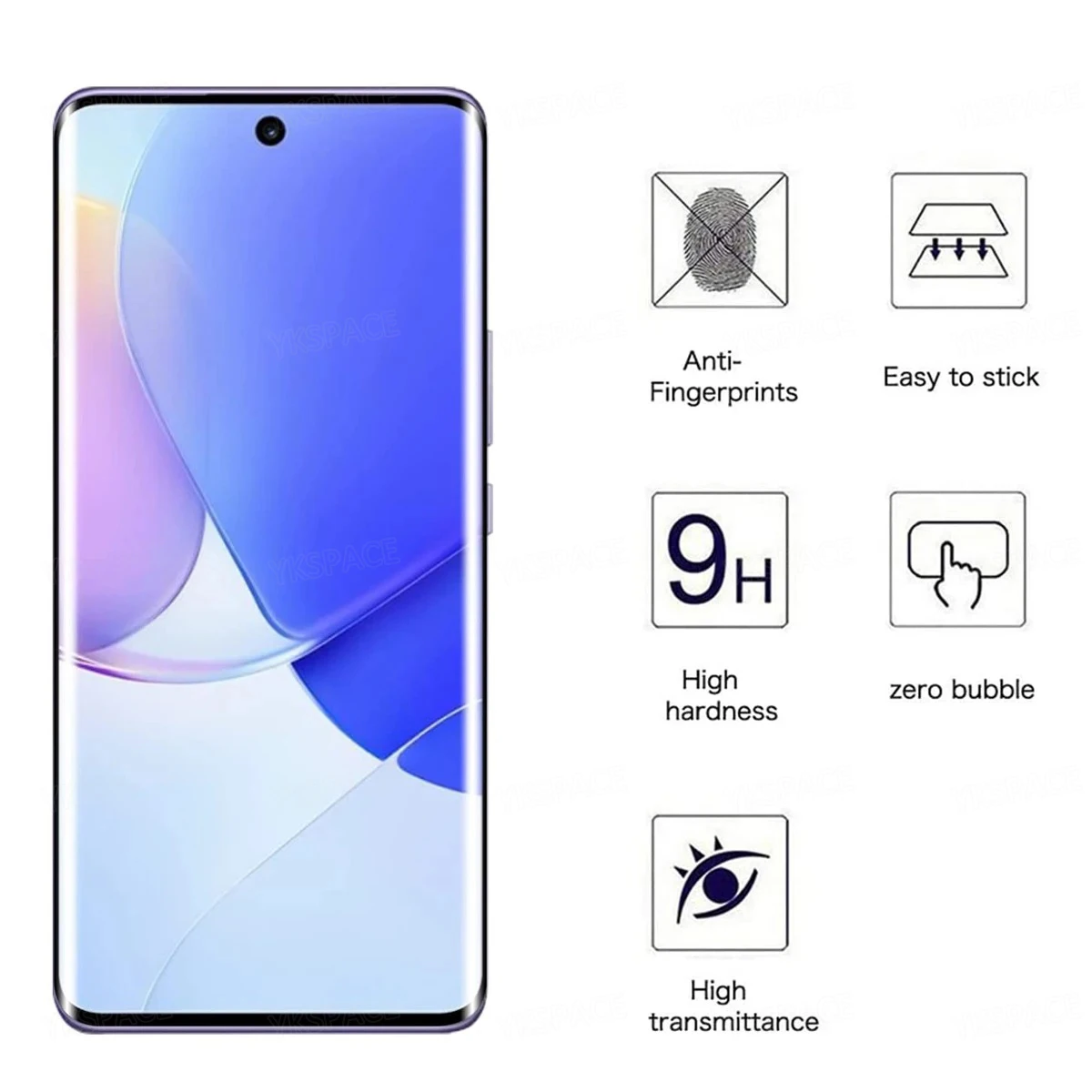 2 uds 3D borde curvo 9H HD vidrio templado transparente para Honor 30 V40 50 60 70 80 SE 90 100 200 300 Pro Plus película protectora de pantalla - imagen 2