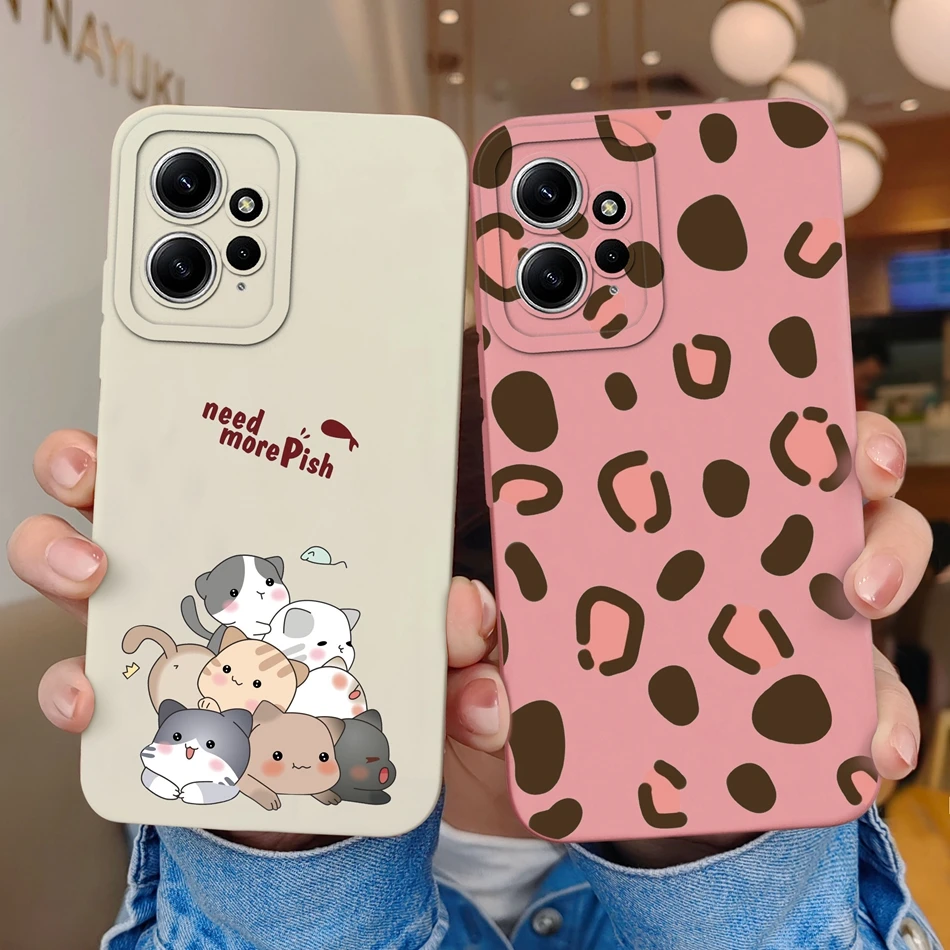 Para Xiaomi Redmi Note 12 12S 4G 5G Funda de silicona líquida suave protección de cámara Funda de teléfono antideslizante para Redmi Note 12 S Funda