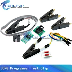 Pinza SOP8 universal para programador BIOS, cuerpo ancho/estrecho