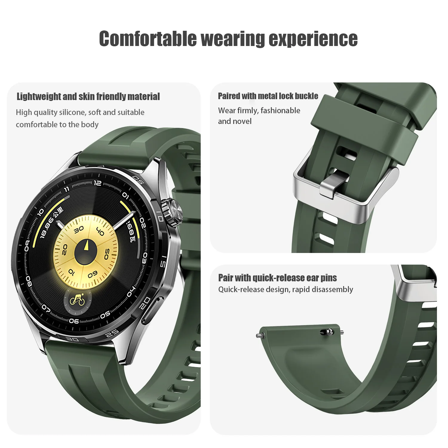 Correa de silicona de 22mm para Xiaomi Watch 2 Pro/Color 2, correa deportiva para Mi Watch S4 S3/S2/S1, pulseras activas, pulsera de repuesto - imagen 4