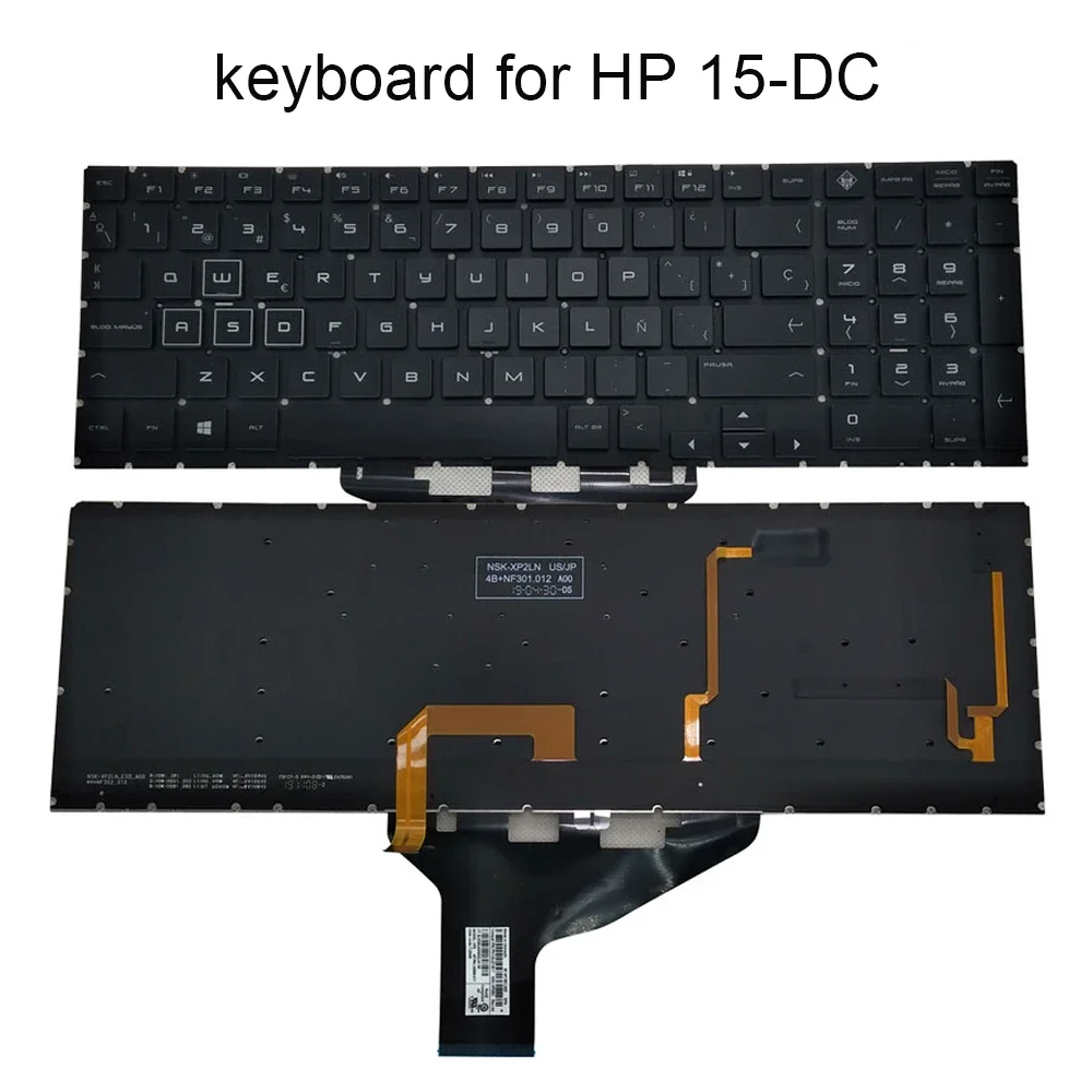 L50880-071 ES España teclado retroiluminado RGB para HP OMEN 15-DC 15-DH 15T-DC DC0010CA teclados de ordenador portátil con retroiluminación colorida - imagen 5