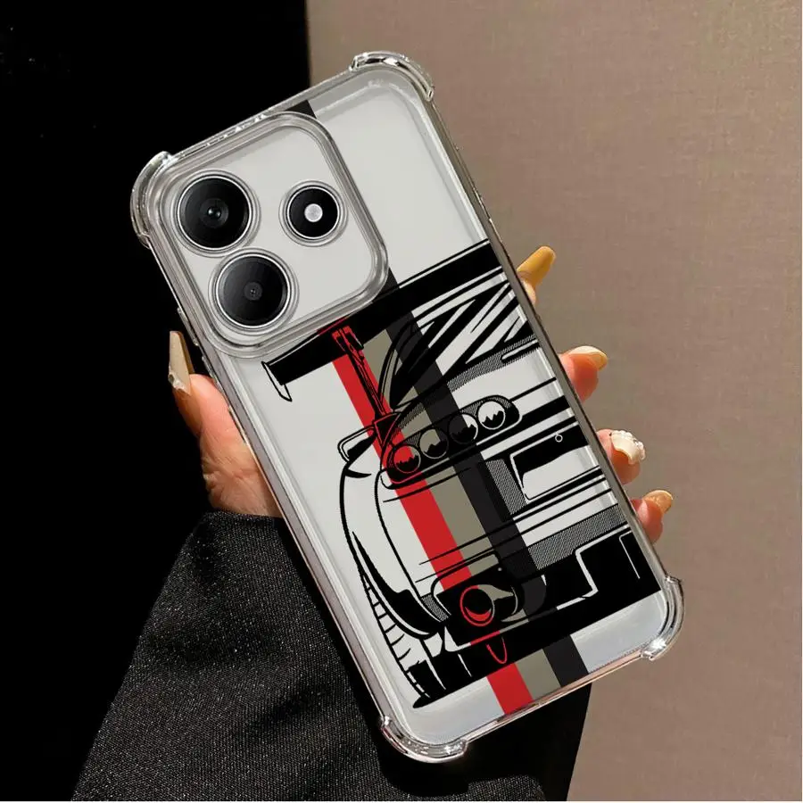 Funda japonesa JDM Drift para coche Redmi Note 11s 10 Lite 10s 11 12 13 10 Pro 9S 14 Pro Plus, funda suave - imagen 4