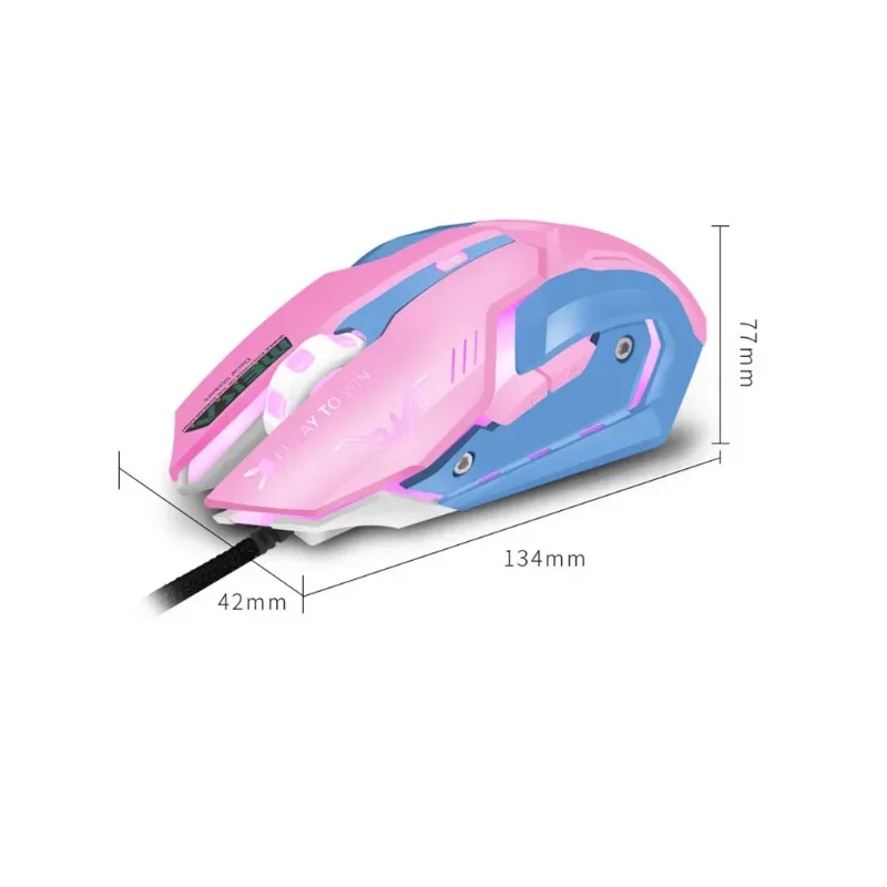 NUEVO ratón para juegos con retroiluminación LED, accesorio para computadora, ratón de computadora con cable Breathing D.VA Reaper, adecuado para jugadores de PC Overwatch. - imagen 3