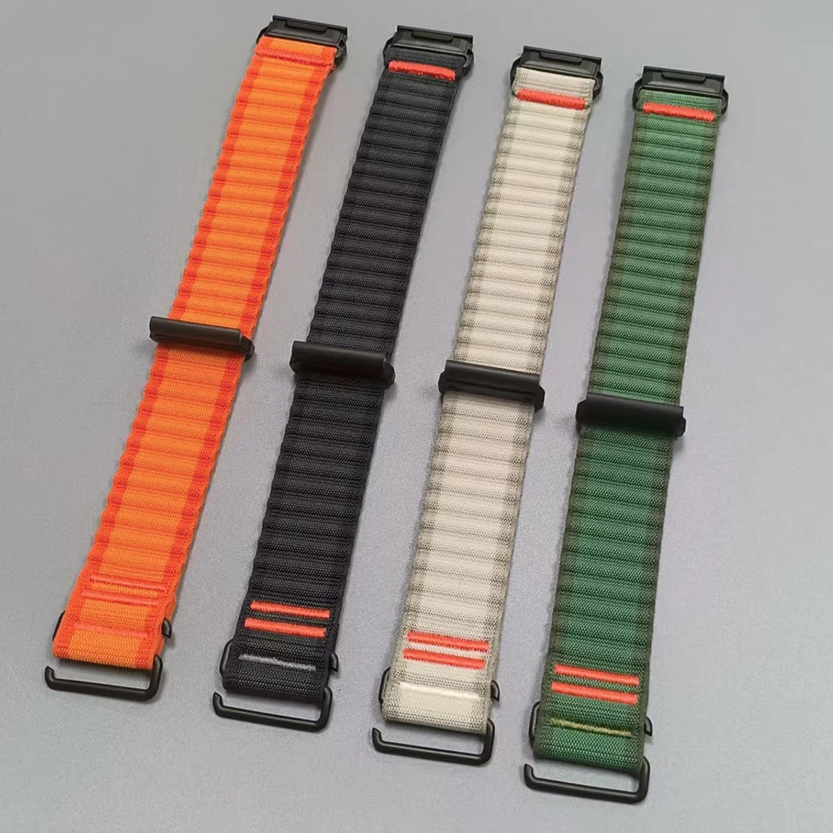 Correa de nailon de 26/22mm para reloj Garmin Quatix 8/Fenix 8 7 7X 6 6X 5plus para pulsera QuickFit Tactix 8/Epix Gen 2 970 965 745 - imagen 3