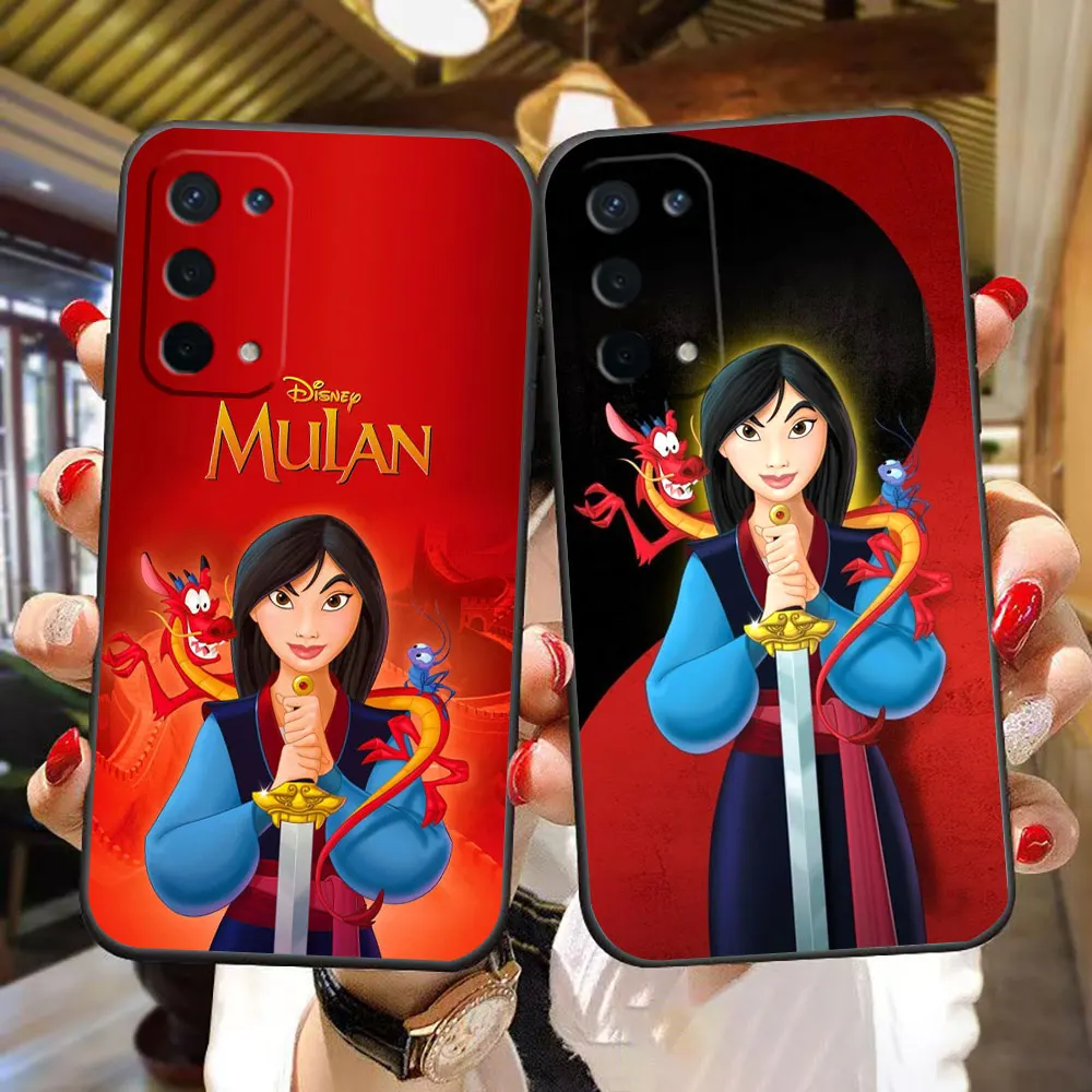 Funda de teléfono Disney Mulan Mushu Dragon para OPPO A15 A16 A17 A31 A38 A54 A55 A57 A58 A60 A71 A73 A74 A76 A78 A92 A93 A94 A98
