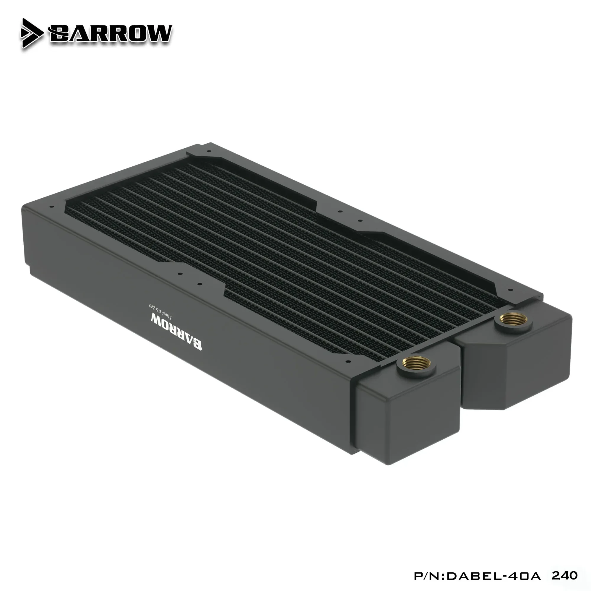 Radiador de cobre Barrow 120 240 360 480MM disipador de calor rosca G1/4, 40mm de espesor, ventilador de 120mm para kit de refrigeración por agua, Dabel-40a de caja DIY - imagen 4