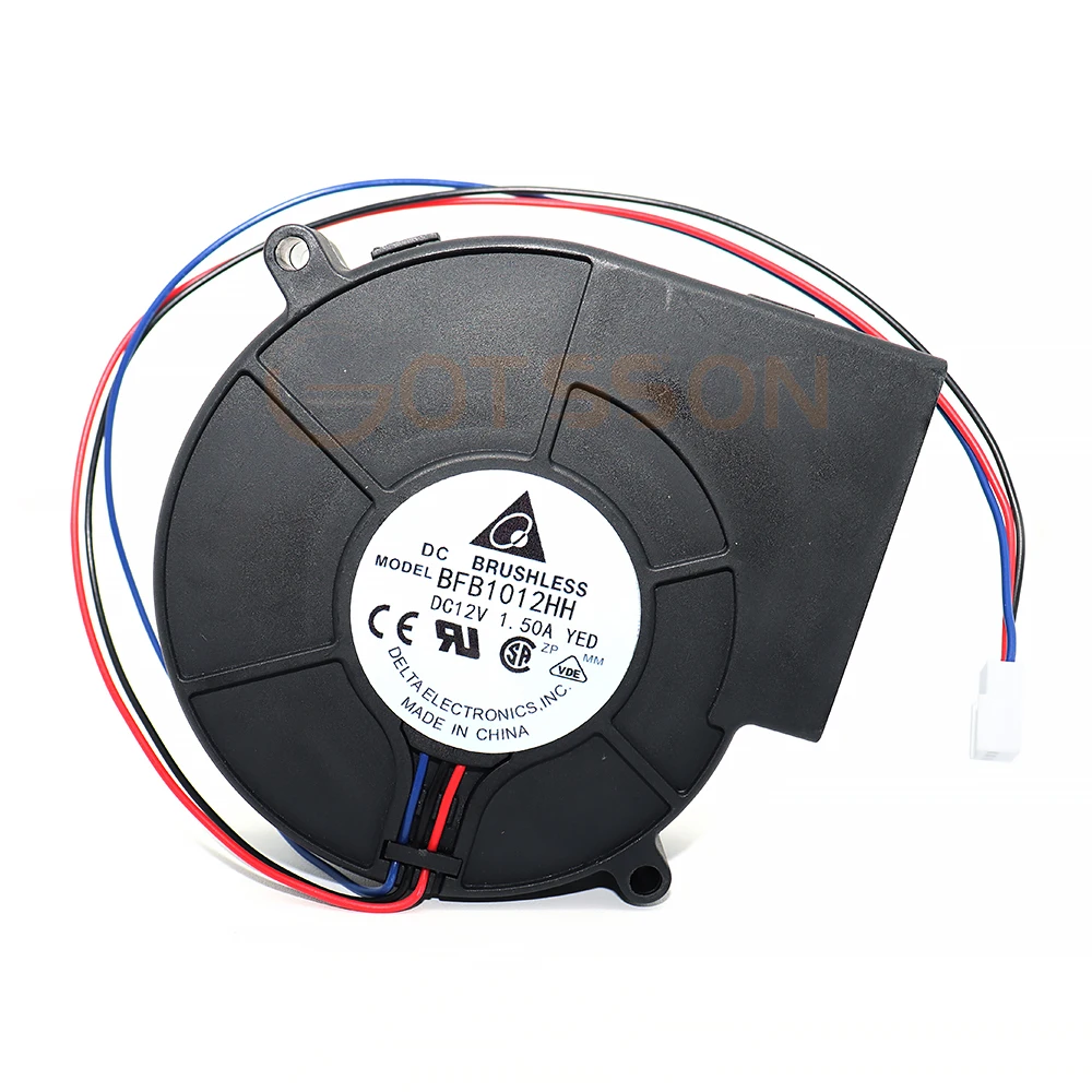Ventilador de turbina de doble bola, accesorio para BFB1012HH DC12V 1.5A, 9733, 97x94x33mm, BFB1012HH-A - imagen 3