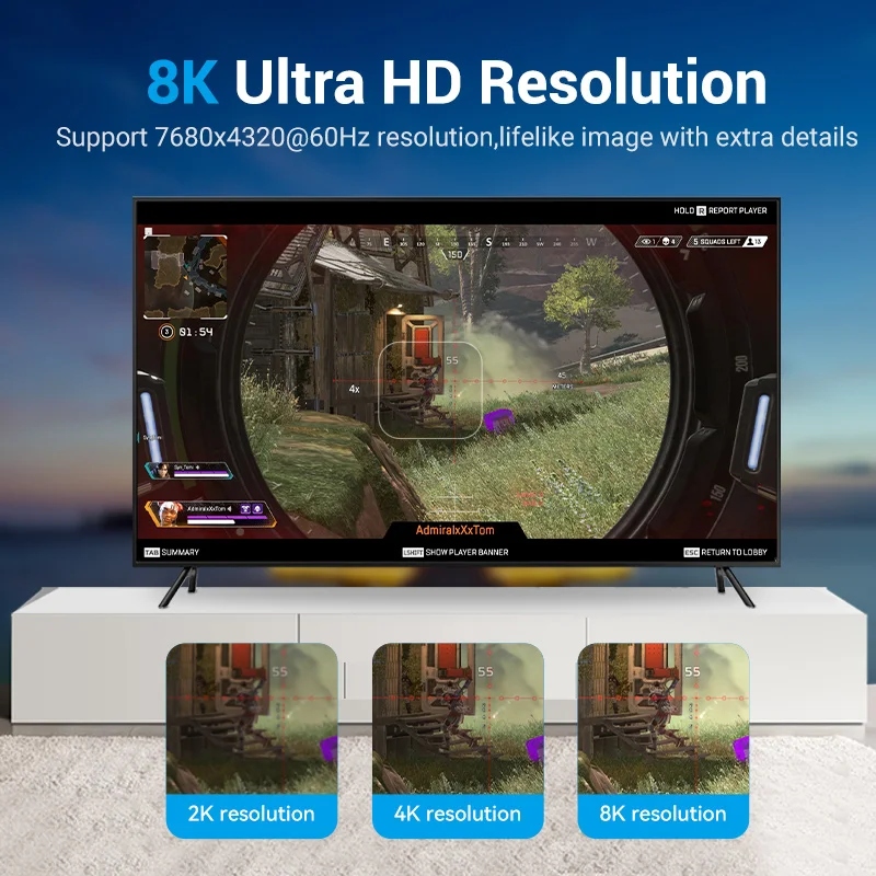 Cable Vention Displayport 16K 8K Cable de Audio y vídeo para PC portátil PS5 PS4 Xbox TV Box proyectores Mi Box DP Cable puerto de visualización - imagen 2