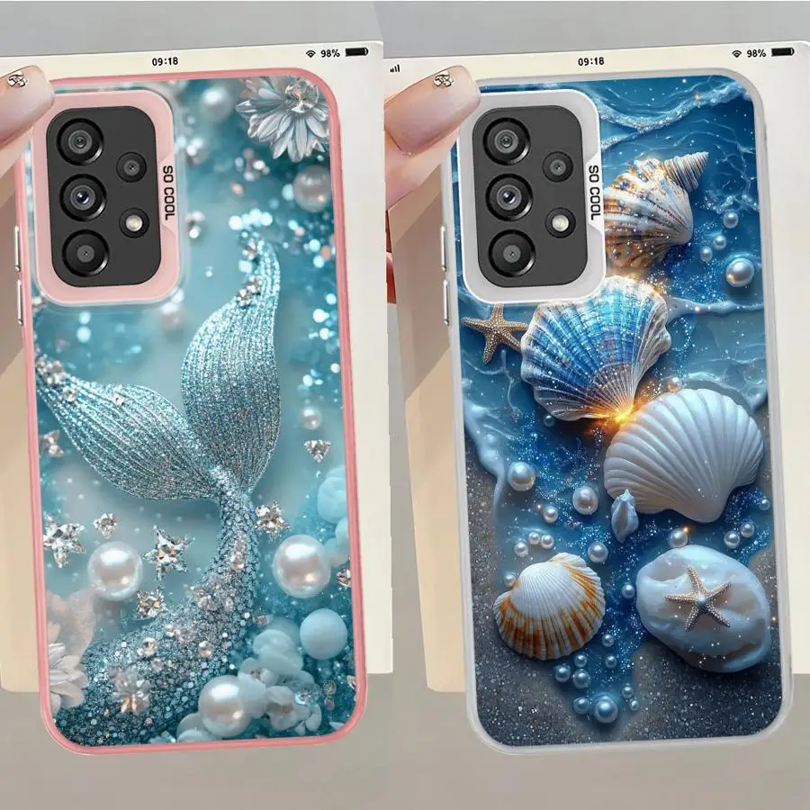 Funda para Samsung Galaxy S22 Note 20 Ultra S23 S20 Plus S21 S23 S24 FE S25 funda trasera para teléfono Marinc Life cangrejos langostas Cool - imagen 5