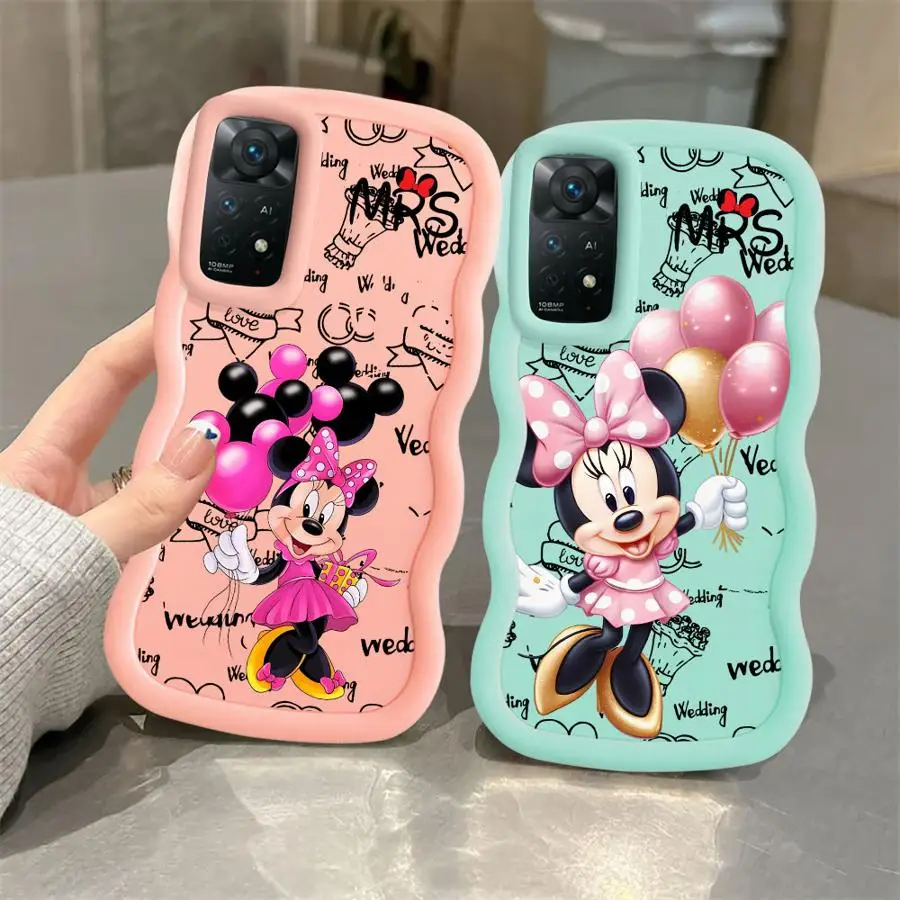 Funda de teléfono suave de Minnie bonita de Disney para Xiaomi Redmi Note 10 11 13 Pro Plus 9 12 14 Pro 8 9S 10S - imagen 2