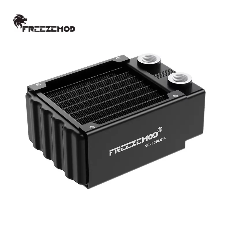 FREEZEMOD 80 160 fila de radiador pequeño de aluminio de 2 capas, ventilador de 80mm de espesor de 47mm para refrigeración por agua médica/impresión/laser - imagen 5