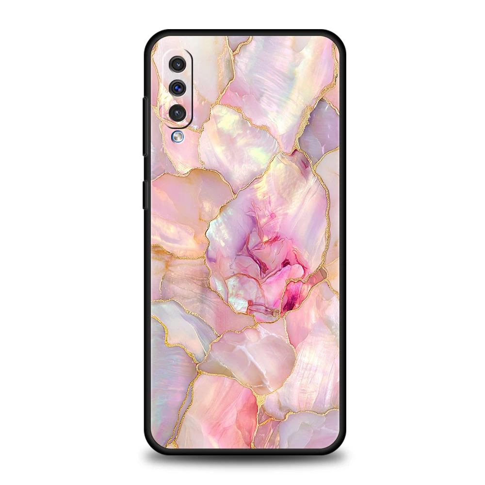 Funda de mármol rosa dorado a la moda para Samsung A56 A36 A26 A24 A16 A14 A12 A32 A50 A70 A22 A30 A40 A34 A54 A42 A52 A04s A06 5G - imagen 4