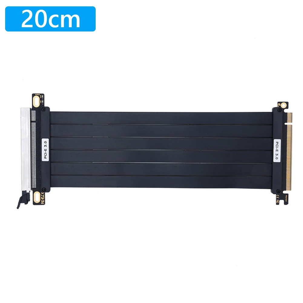 PCIe 3,0 X16 tarjeta extensora Flexible de alta velocidad EMI blindado PCI Express Gen 3 Cable de extensión GPU Cable de extensión de tarjeta gráfica - imagen 4