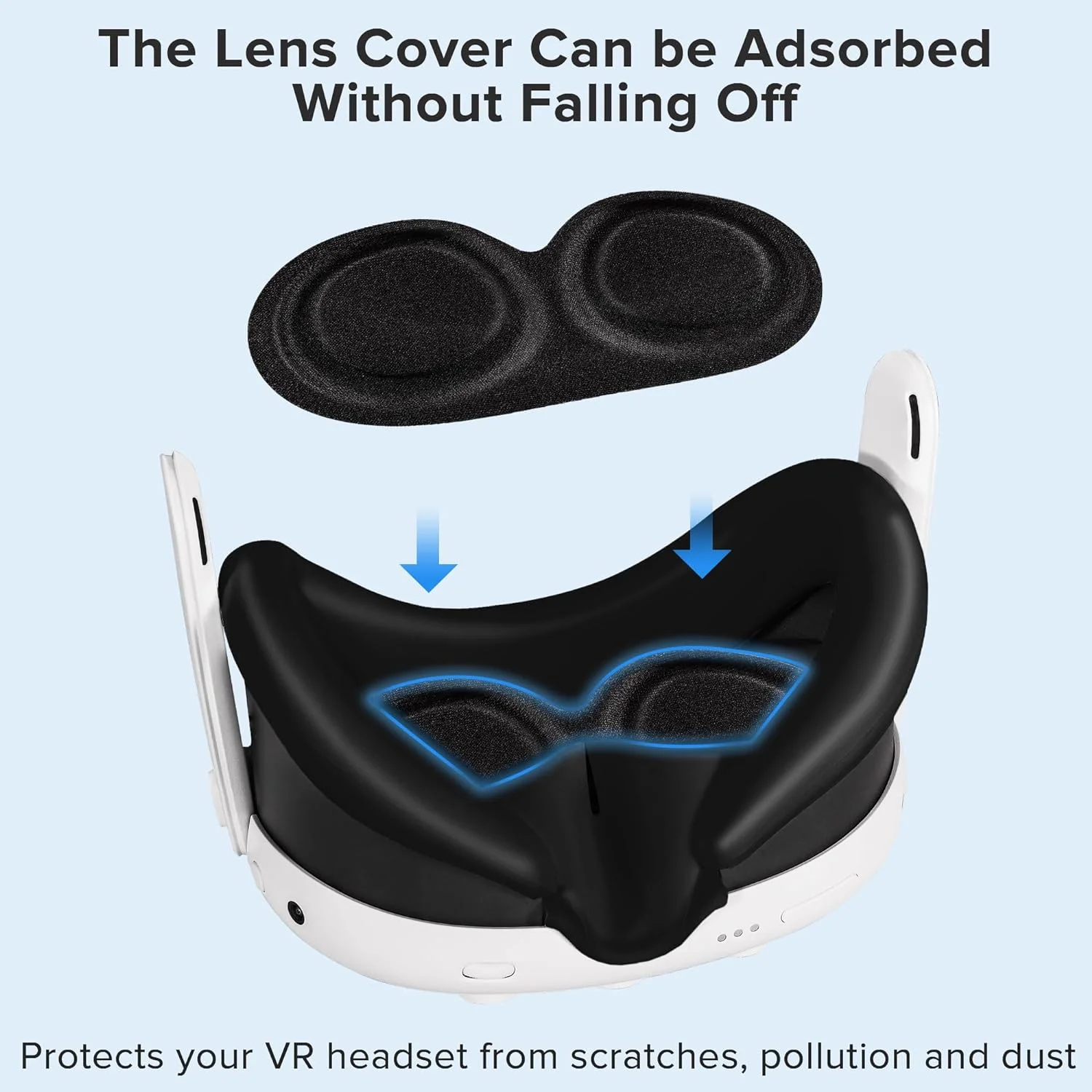 7in1 VR Accessories Kits for Meta Quest 3 Silicone Protective Cover VR Headset Lens Cap Protection Case for Meta Quest 3 - imagen 3