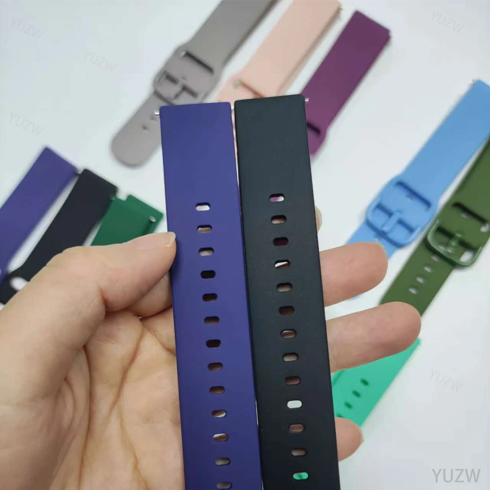 Para Amazfit Bip 6 5 UNITY/Bip 3 Pro/S Lite/U Pro/GTR 42mm Correa 20 22mm Correa de silicona para Amazfit GTS 4 Mini/2 2E 3 Correa de muñeca - imagen 4