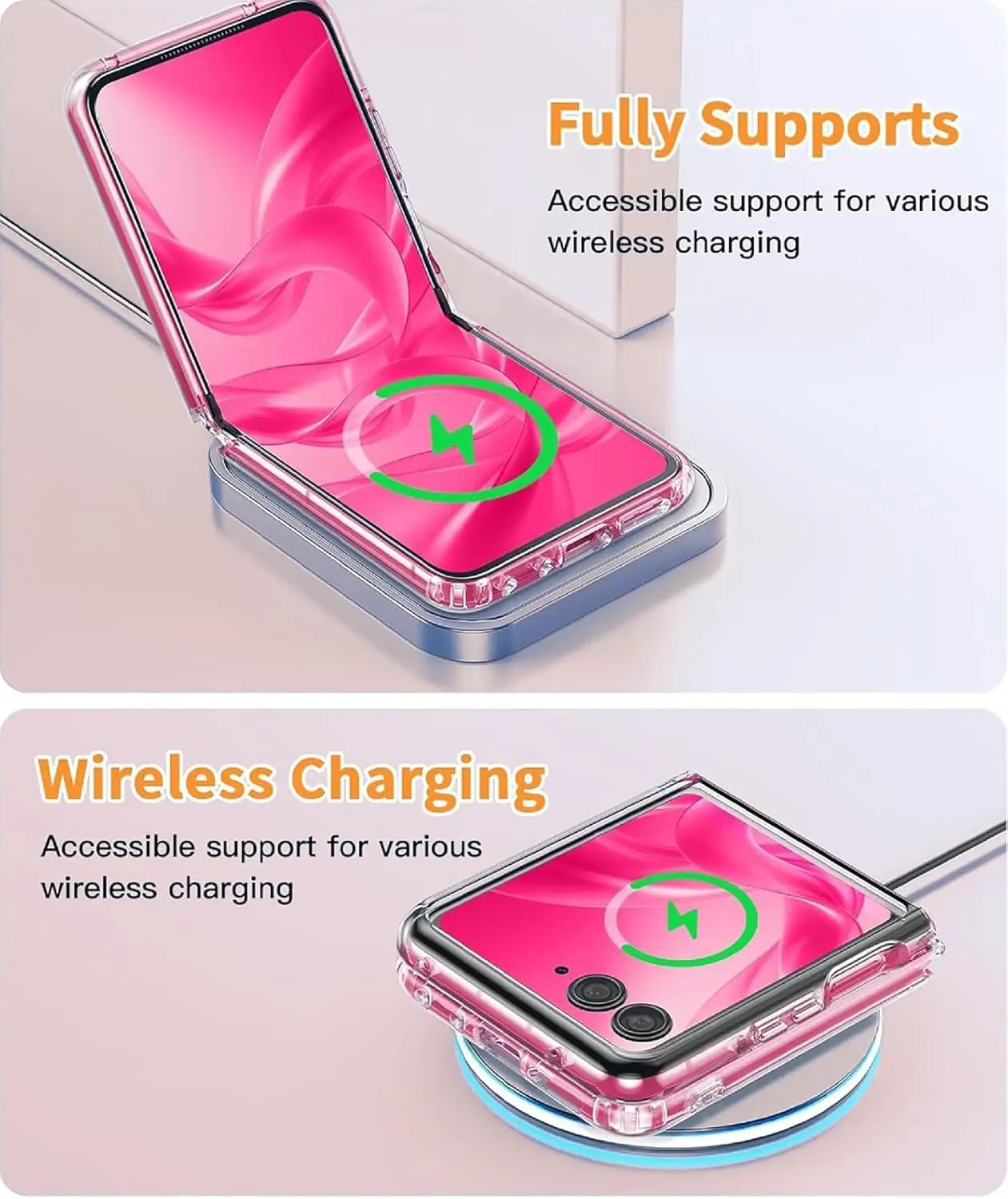 Funda para carga inalámbrica magnética Magsafe, cubierta transparente de plástico duro para Motorola Moto Razr 60 50 Ultra Plus 2025 2024 - imagen 3