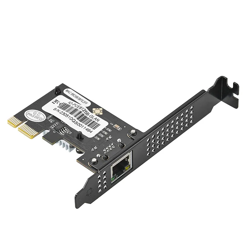 Tarjeta de red PCI Express X1, adaptador Gigabit Ethernet de 2,5 Gb, interfaz RJ45 de 1 puerto, tarjeta LAN PCIE de 2500Mbps, Chip RTL8125B para PC, nueva - imagen 4