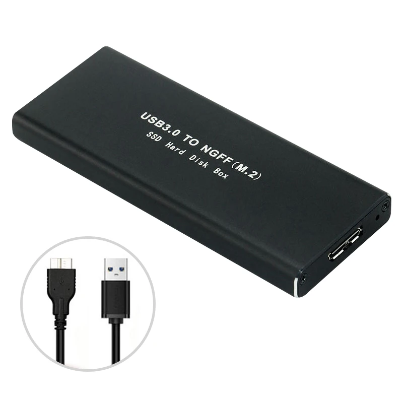 NGFF-disco duro externo M.2, carcasa de Metal de refrigeración SSD de estado sólido 5gbps, USB3.0, PC para 2230/2242/2260/2280, carcasa de HDD móvil