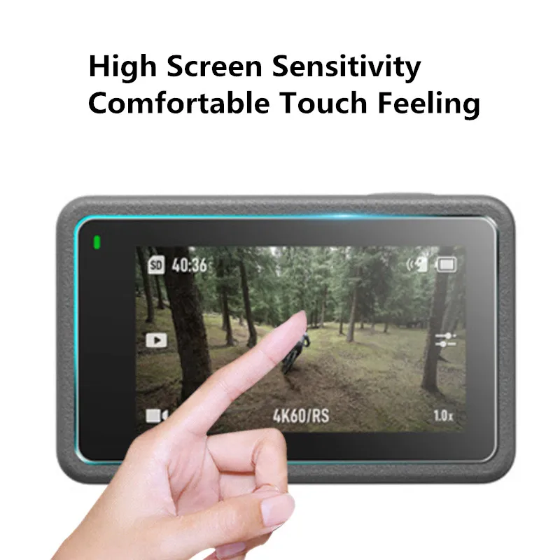 Cubierta de lente para DJI Osmo Action 4, Protector de pantalla HD de vidrio templado, tapa de película delantera y trasera, accesorios para DJI Osmo Action 4 - imagen 4