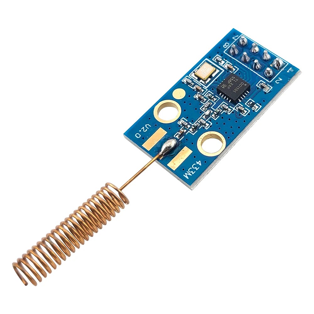 Módulo inalámbrico CC1101, velocidad de comunicación de 10Mbps, módulos de transmisión y recepción de datos de 433M con interfaz SPI de antena SMA