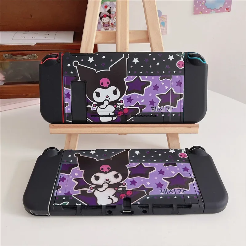 Sanrio Kuromi Cartoon Nintendo Game Case Switch Tpu pintado NS funda protectora Oled Soft Shell