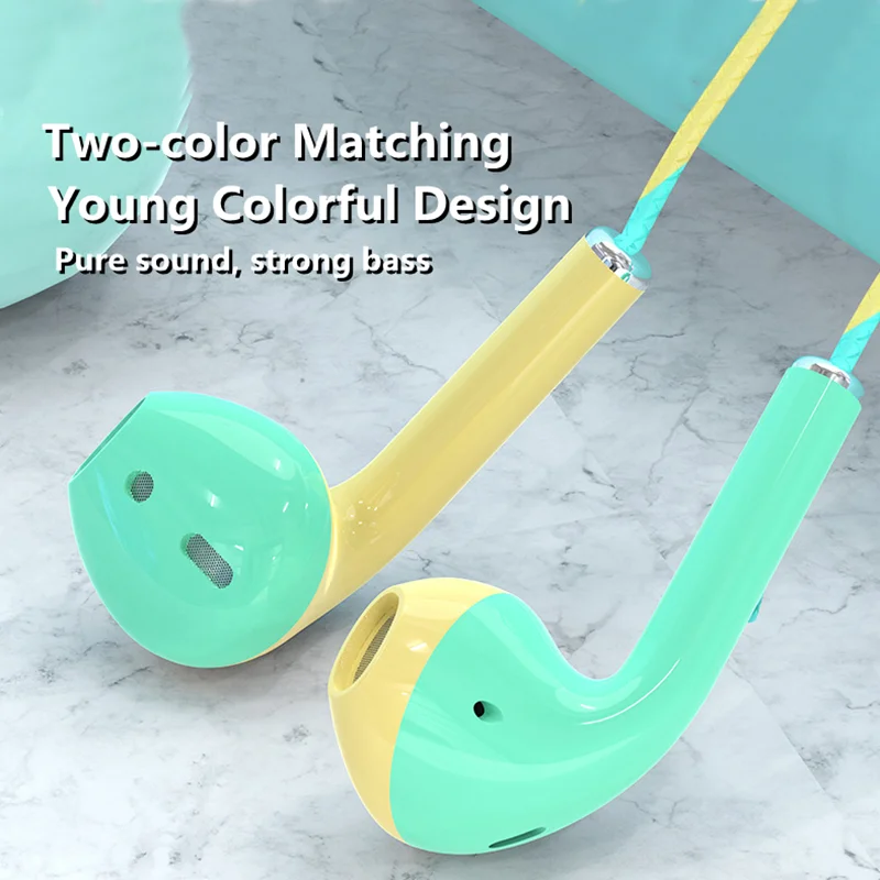 Auriculares con cable de 3,5mm con graves, auriculares estéreo, auriculares deportivos para música y juegos con micrófono para Xiaomi, IPhone, Huawei y Samsung - imagen 3