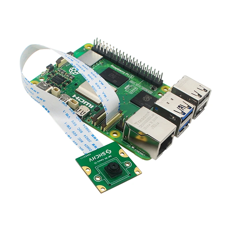Cámara de 8MP para Raspberry Pi 5 IMX219 77 °   130 °   200 °   Interfaz FOV CSI con FFC de 15 cm para RPI 5 Zero/ZeroW/2W - imagen 3