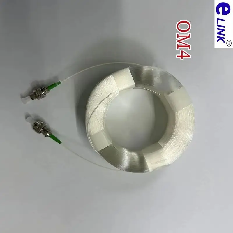 Fibra desnuda multimodo OM4 FCAPC 100m 5km con conector para bandeja de extensión de prueba de disco de fibra puente óptico falso SCAPC LC 1km