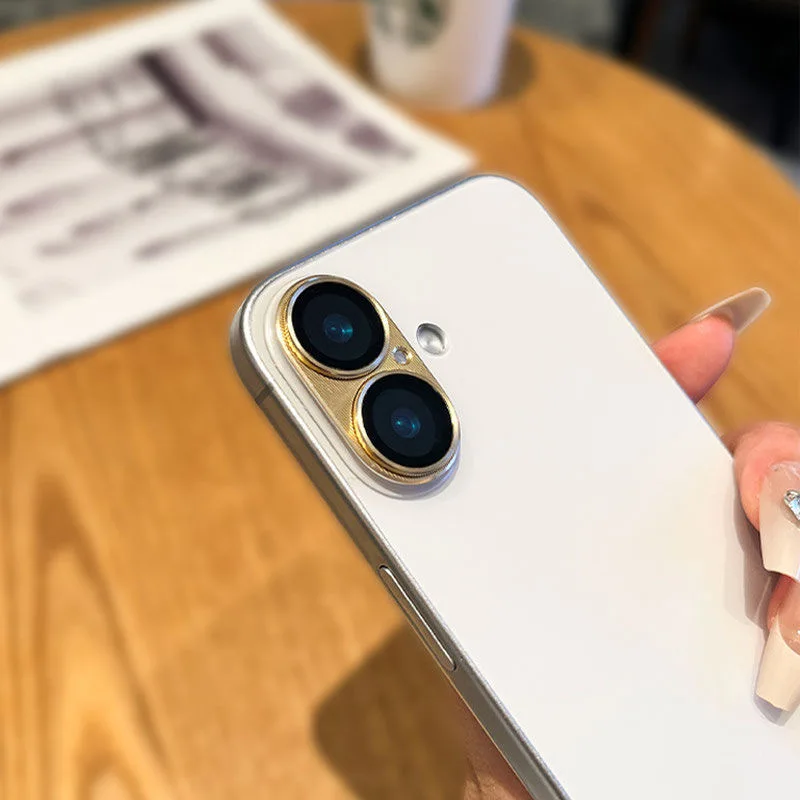 Cubierta completa de cristal de cámara de Metal para iPhone 17 17Air 16 16Plus Coque para iPhone 16 16 Plus vidrio de protección de cámara - imagen 5