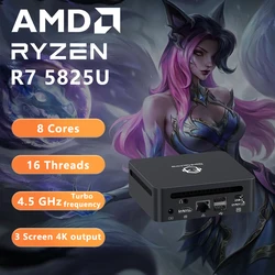GenMachine Mini PC Ryzen 5000 con Windows 11 y Wi‑Fi 6