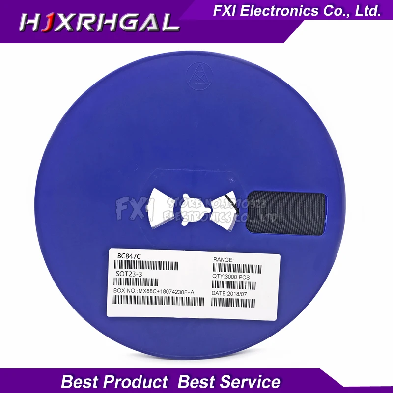 3000 Uds BC847C BC847 SOT23 SOT SMD SOT-23 SOT23-3 1G transistor