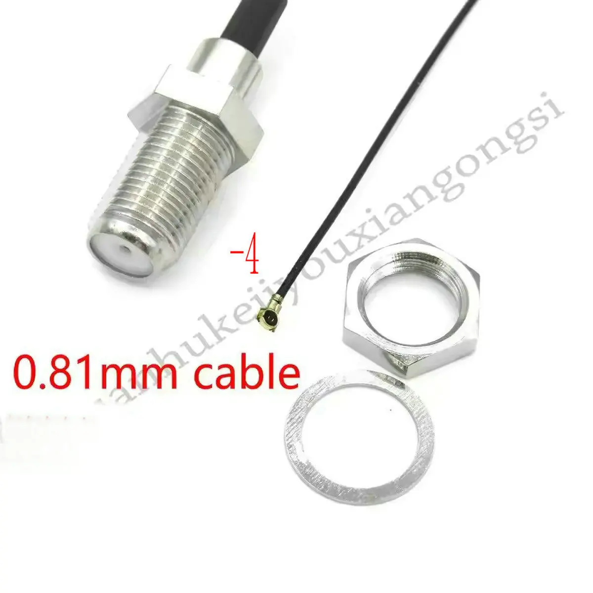 0,81 cable conector F cable coaxial RF con conector hembra F para uFL/u.FL-4