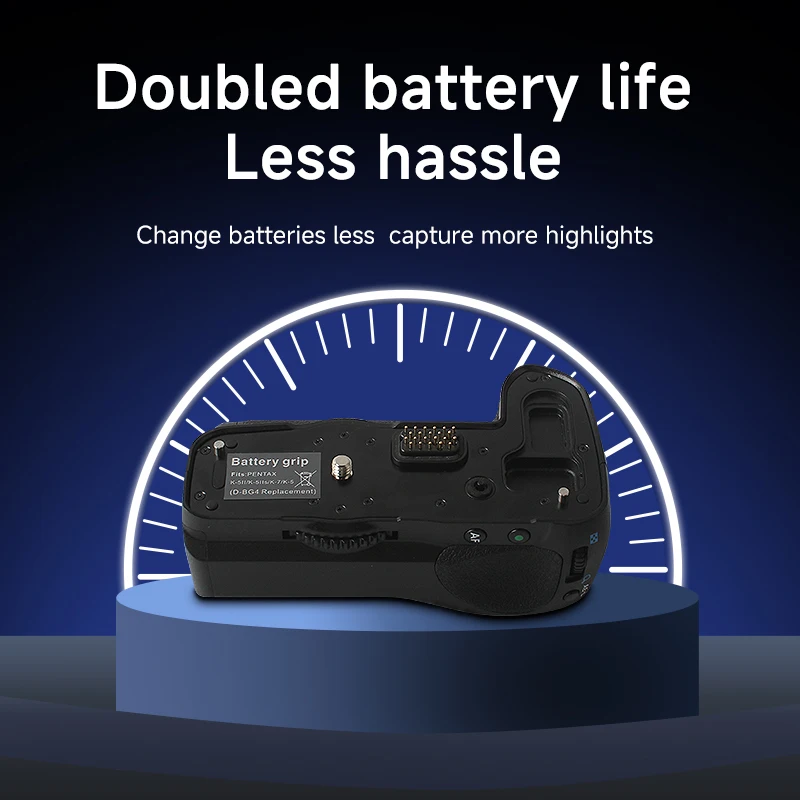 Nuevo Empuñadura para cámara Pentax D-BG4, bandeja de batería Dual resistente al frío y al polvo para cámaras DSLR K7 K5 K-5 II - imagen 5