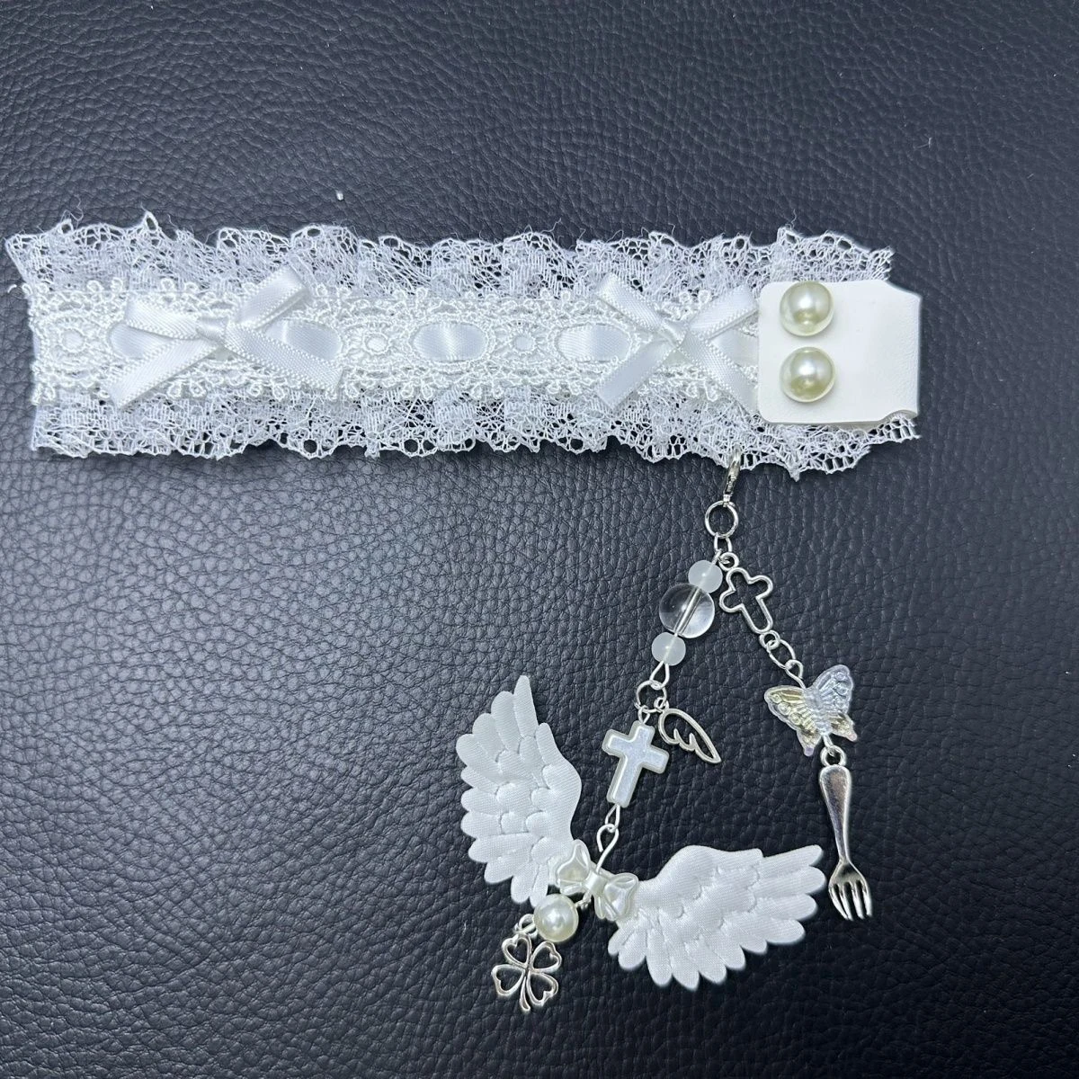 Correa de teclado de encaje DIY, cinta de teclado de encaje elegante con hebilla y dijes, correa personalizable para ordenador portátil, decoración única para teclado