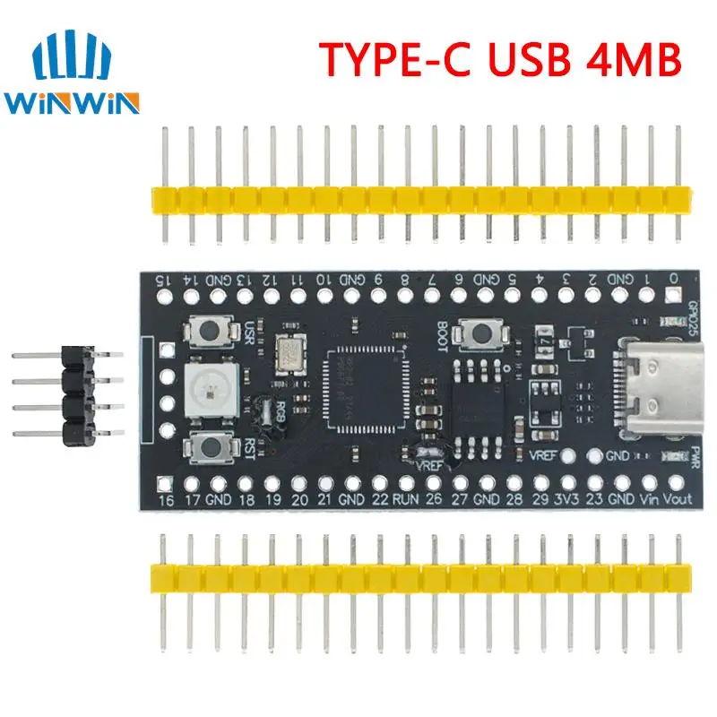Raspberry Pi-placa Pico RP2040 de doble núcleo, microordenadores ARM de baja potencia, Cortex-M0 + procesador de alto rendimiento, 264KB - imagen 4