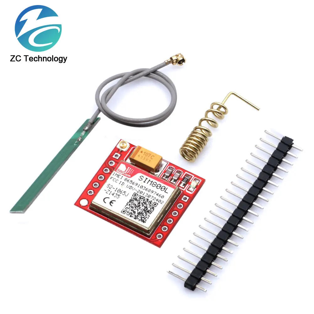 Módulo GPRS GSM SIM800L, puerto serie TTL de cuatro bandas, interfaz IPX, antena PCB, tarjeta Micro SIM para teléfono inteligente Arduino