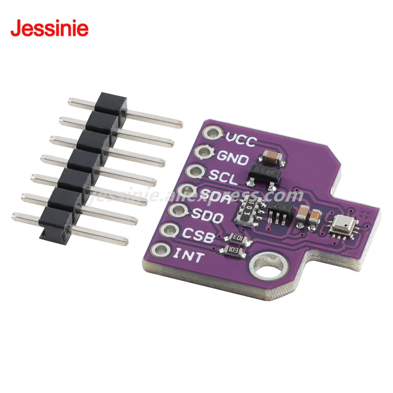 Módulo Sensor de presión Digital BMP388, medición de temperatura, Sensor de presión atmosférica de alta precisión de 24 bits, I2C, 10 Uds./1 ud. - imagen 2