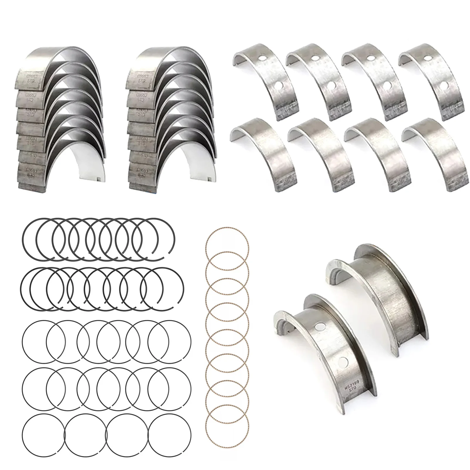 Anillo de pistón y cojinetes principales y bielas, accesorios para automóviles, C96008, BC409J, Chevy, GM, Hummer, Isuzu, MS2199, 1 Juego