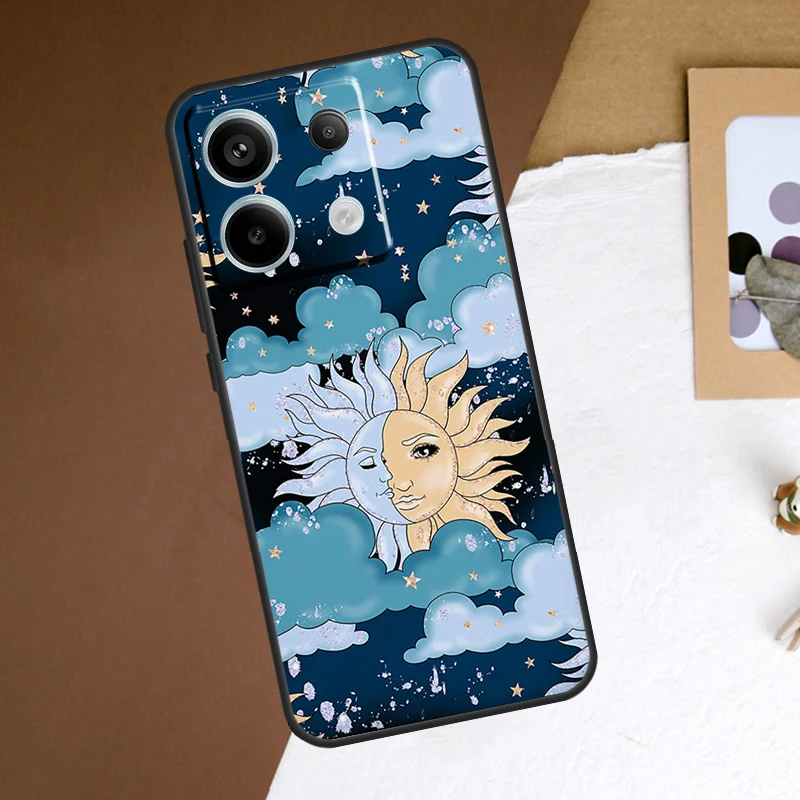 Sun Moons Star Signs Celestial funda para Xiaomi Redmi Note 13 Pro Plus Note 12 11 9 10 11S 10S 12S Redmi 13C 10C 12C - imagen 2