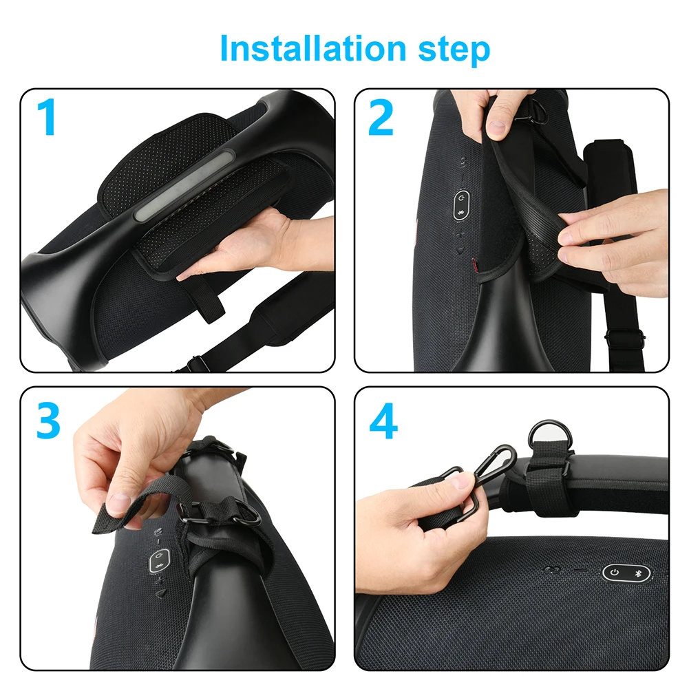 Correa de hombro para altavoz, correa de transporte de viaje ajustable, correa de eslinga para JBL Boombox 3/Boombox 2/Sony SRS-XG500 - imagen 5