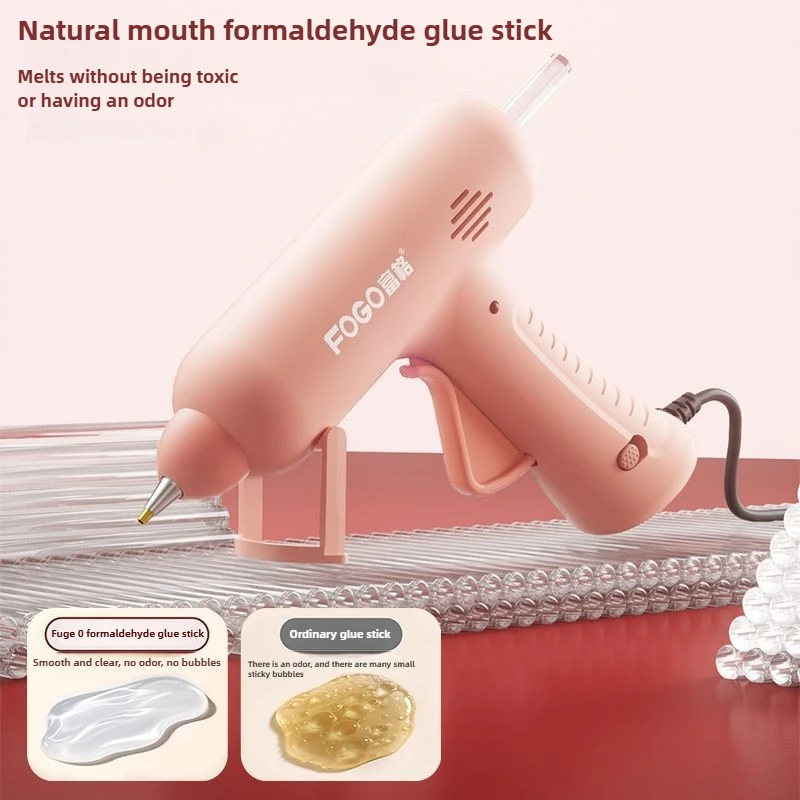 Pistola de pegamento termofusible de 40W con interruptor, barra de pegamento de 7mm, Mini pistola caliente adhesiva Industrial, herramienta de reparación de pistola de temperatura térmica eléctrica - imagen 2